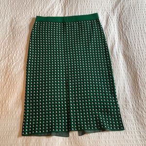Banana Republic midi skirt - Large - green, black and white